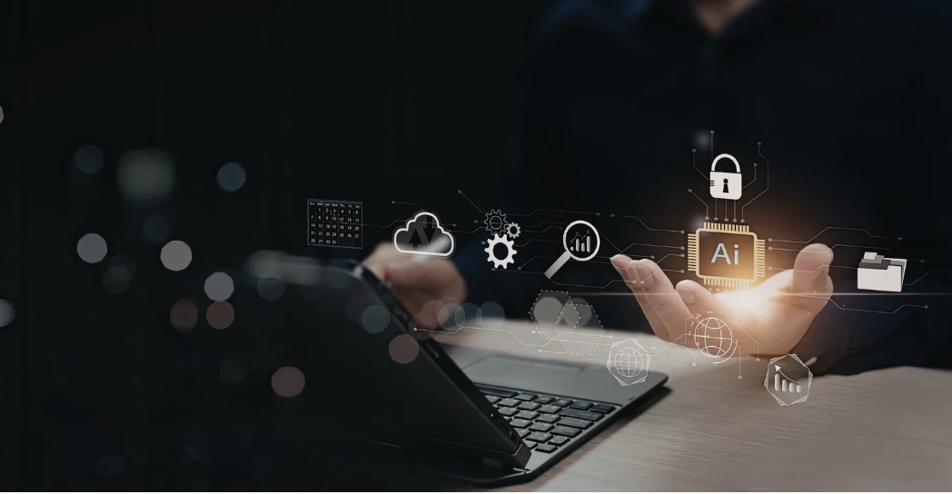 man discussing risks with AI