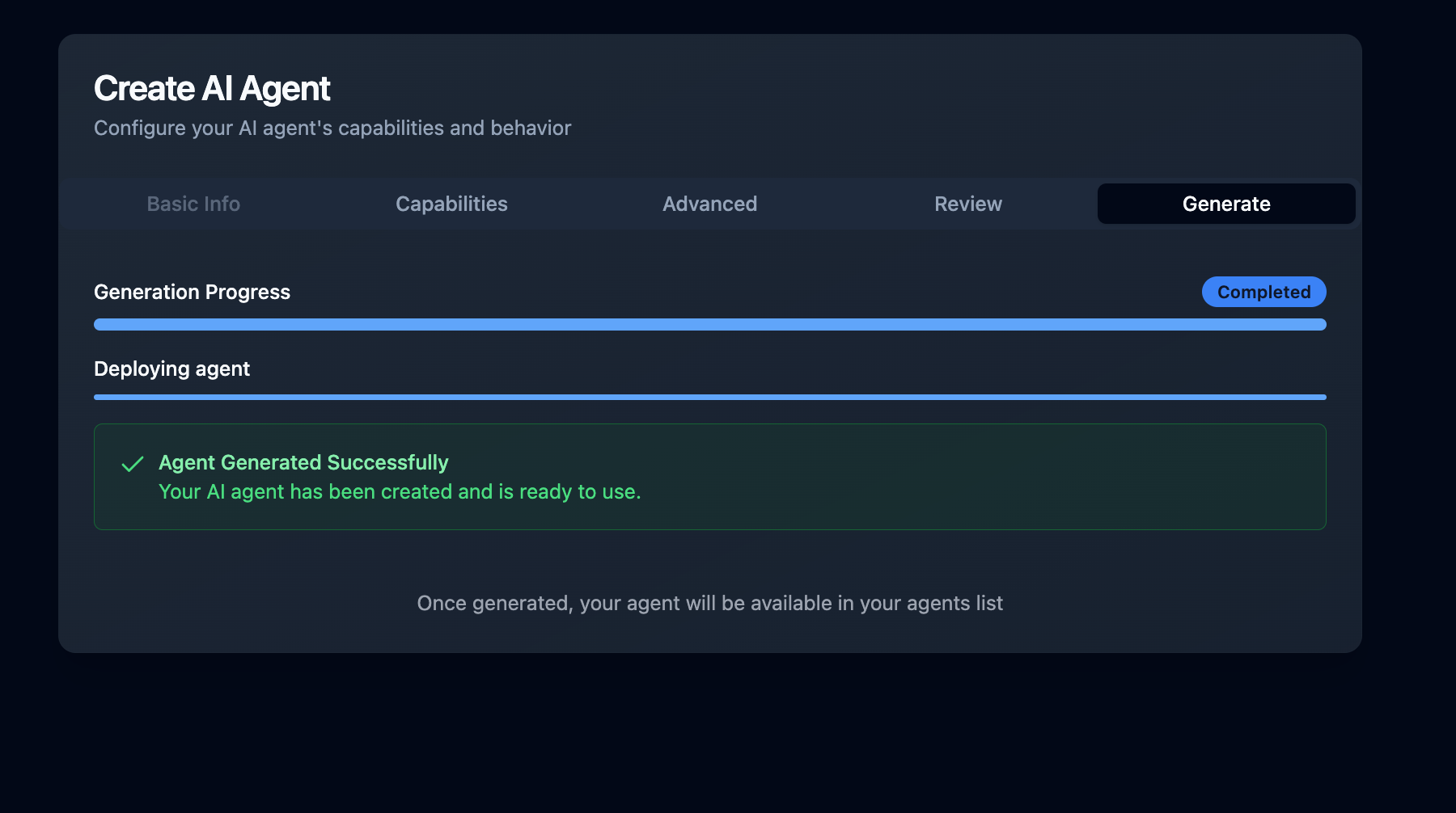 Create Al Agent