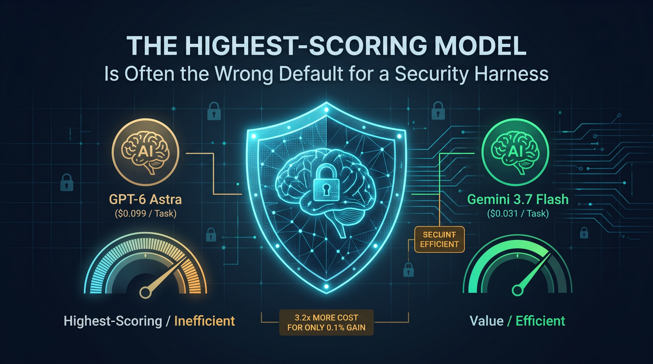 The Highest-Scoring Model Is Often the Wrong Default for a Security Harness